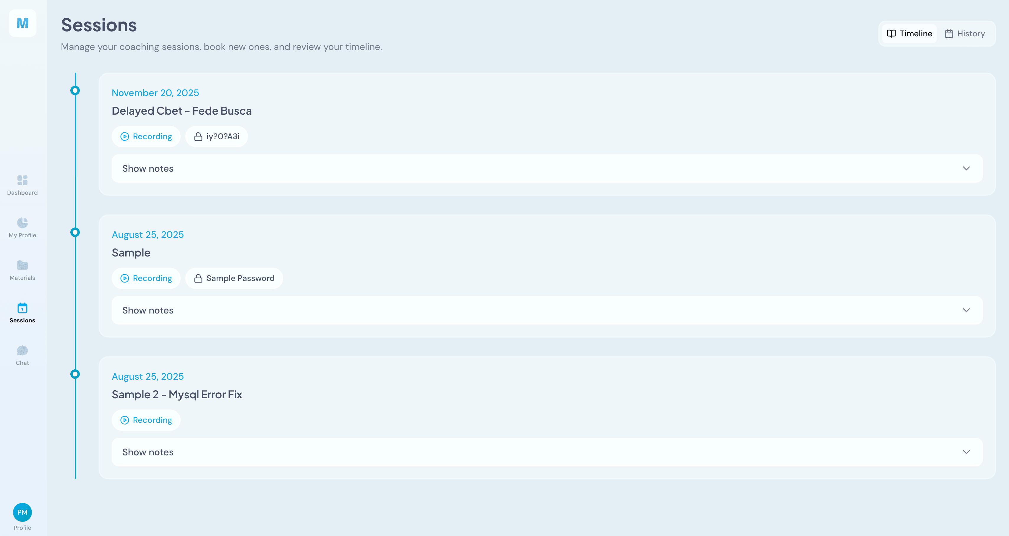 MTTCoaching Sessions